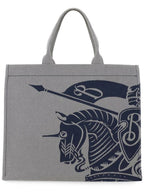 Burberry EKD Canvas Medium Tote Bag Grey