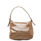FENDI Mamma Baguette Handbag Zucca Monogram Patent 2384