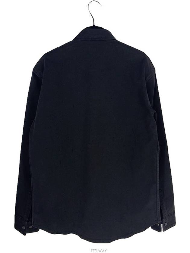 Foxton Tonal Flower Over Long Sleeve Shirt Black Dior