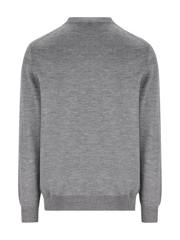 Fendi Crew Neck Wool Sweatshirt Grey