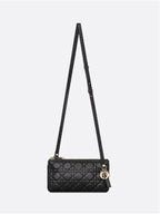 My Dior Duo Cannage Lambskin Mini Shoulder Bag Black Dior