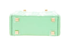 Fendi Green Logo Embossed Sunshine Shopper Handbag