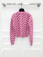 Balenciaga All over pink knit XS