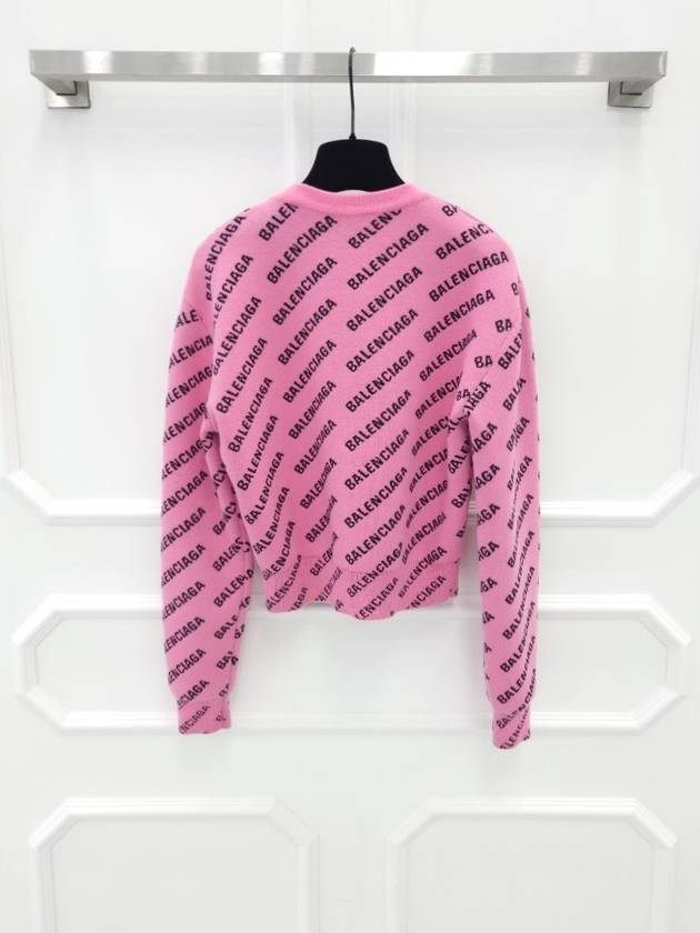 Balenciaga All over pink knit XS