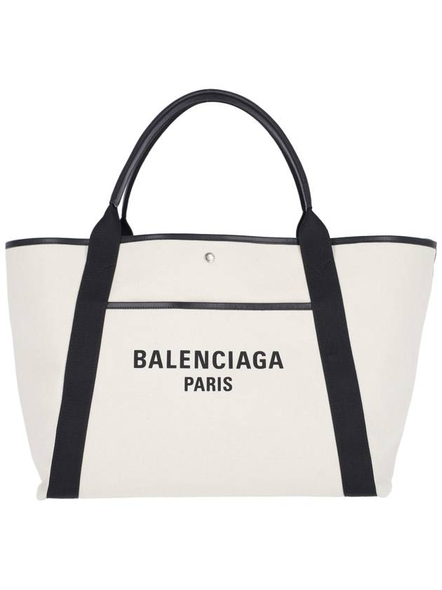 Balenciaga Biarritz Shopper Large Tote Bag Cream