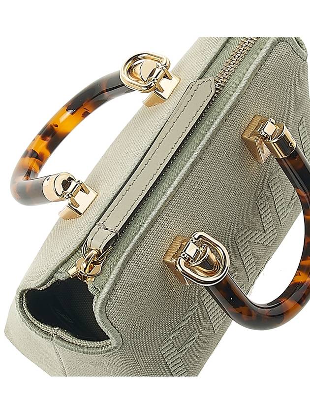 Fendi By The Way Small Canvas Tote Bag Green