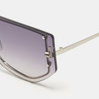 Fendi Grey Gradient Ff40096U Fendi First Crystals Shield Sunglasses