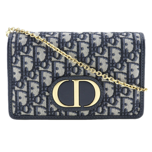 Dior 30 Montaigne  Canvas Shoulder Bag (Pre-Owned)