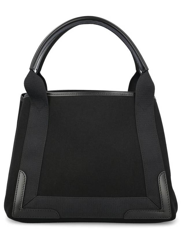 Balenciaga Cabas Logo Canvas Small Tote Bag Black