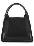 Balenciaga Cabas Logo Canvas Small Tote Bag Black