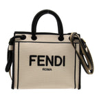 Fendi Fendi 2w Shoulder Bag 2way Shoulder Bag Linen  Beige Black 8BH380