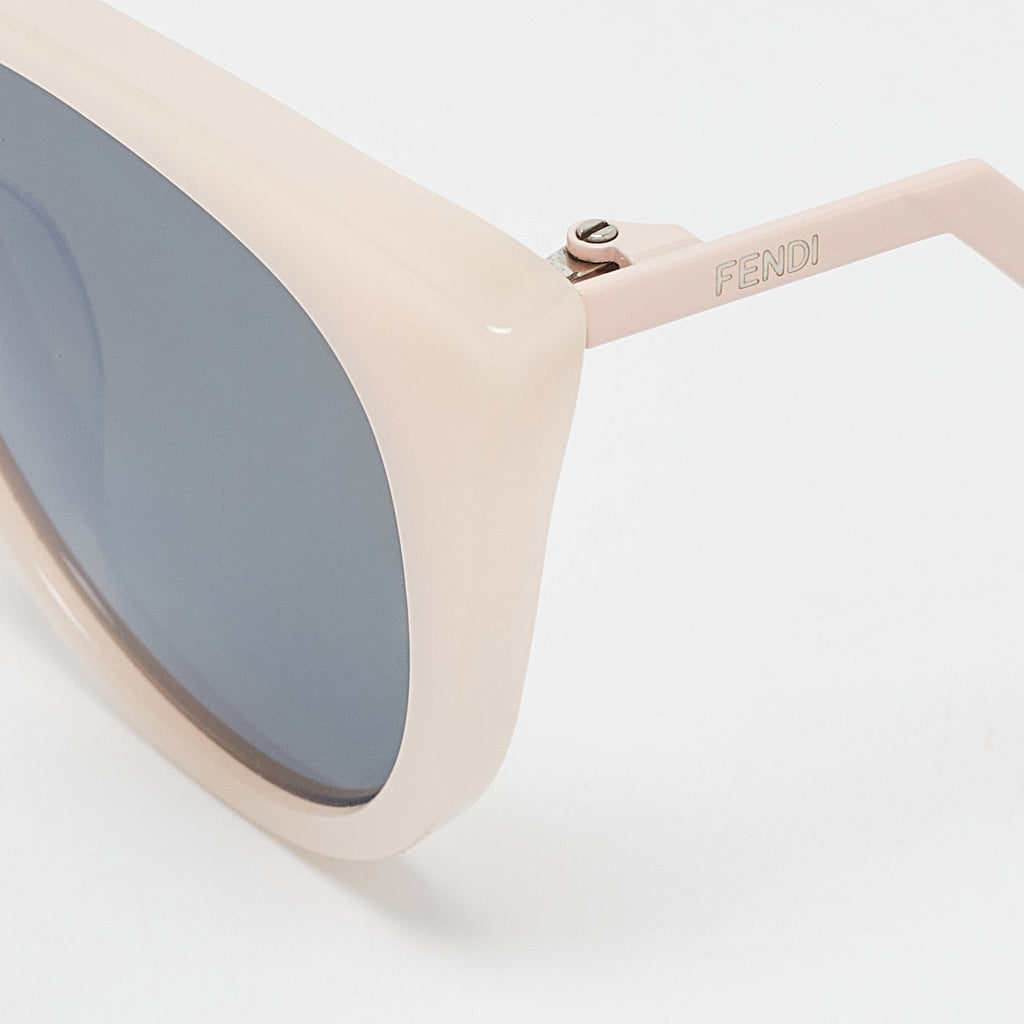 Fendi Pink/brown Mirrored Ff0118/s Cat-Eye Sunglasses