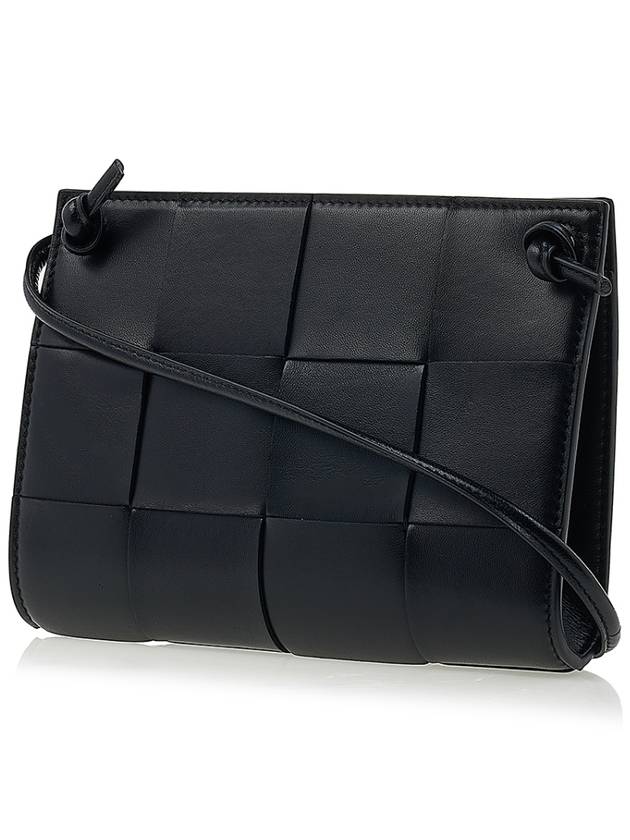 Bottega Veneta Intrecciato Cassette Mini Cross Bag Black