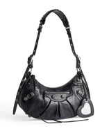 Balenciaga Le Cagole Small Leather Shoulder Bag Black