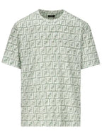 Fendi FF Cotton Short Sleeve T-Shirt Green