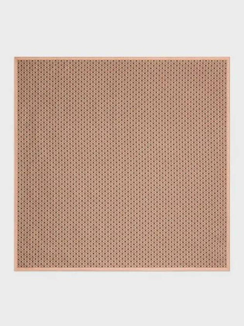 CELINE Triomphe Chain Silk Twill Scarf Beige