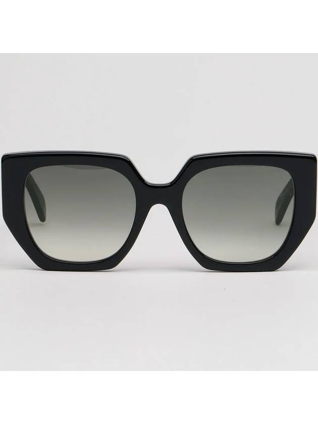 CELINE Eyewear Triomphe Square Acetate Sunglasses Black