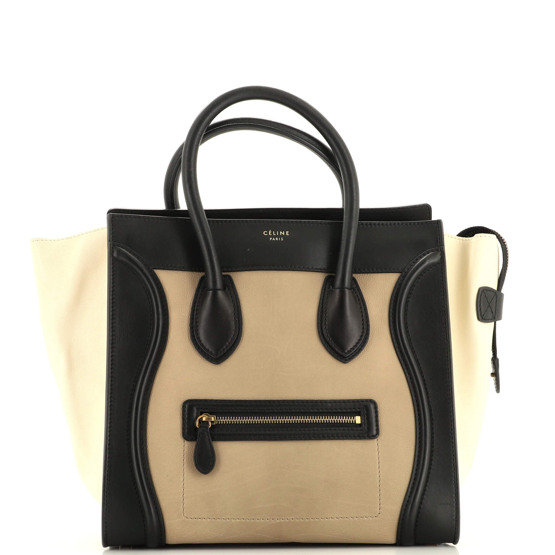 Celine Tricolor Luggage Bag Leather Mini