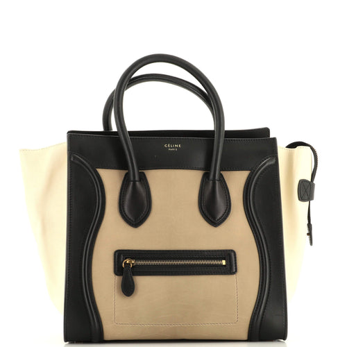 Celine Tricolor Luggage Bag Leather Mini
