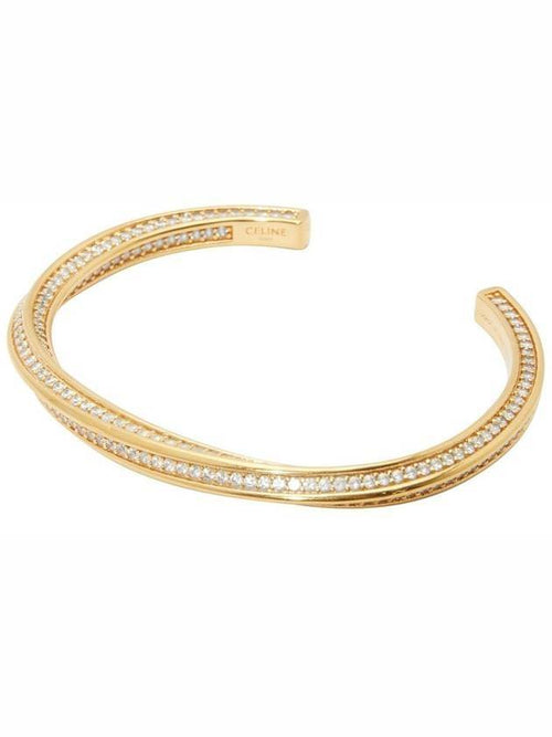 CELINE Edwige Small Twisted Bracelet Gold