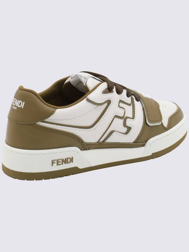 Fendi Women's Match Logo Lettering Low Top Sneakers Green