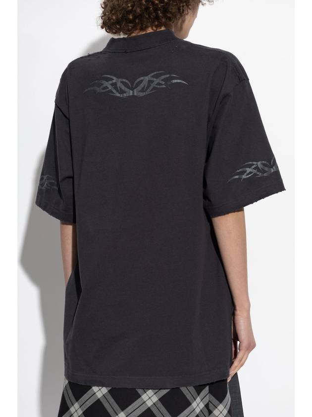Balenciaga Balenciaga T-shirt With Print, Women's, Black