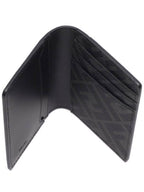 Fendi FF Square Leather Card Wallet Black