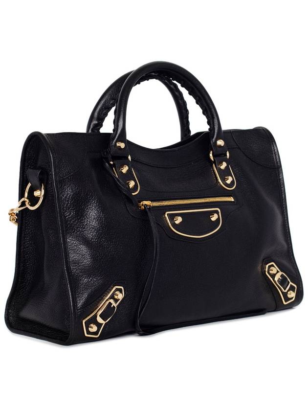 Balenciaga Classic Metallic Edge City Tote Bag Black