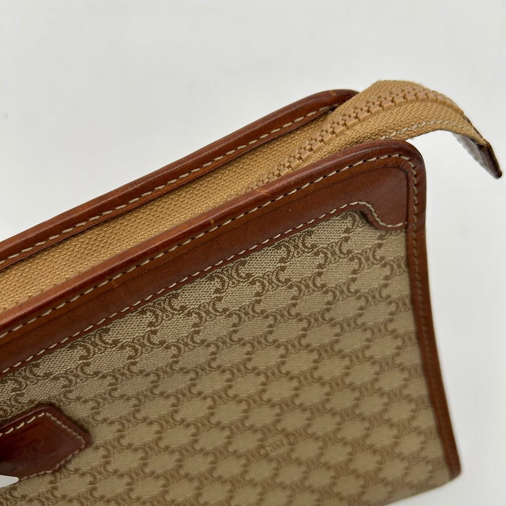 Celine Macadam Beige Clutch Bag