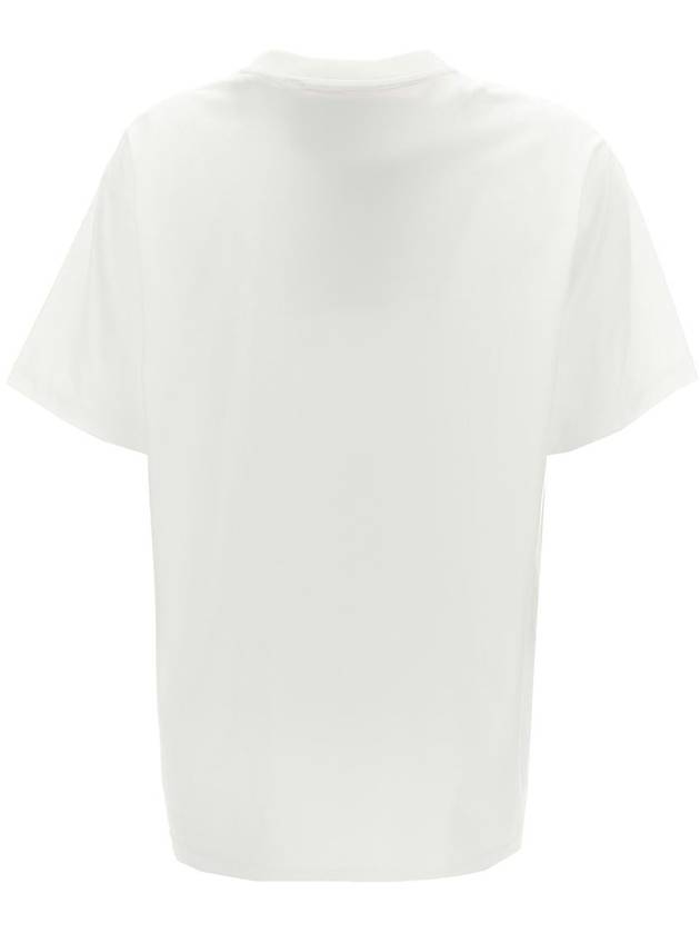 Burberry Check Pocket Crew Neck Cotton Short Sleeve T-Shirt White