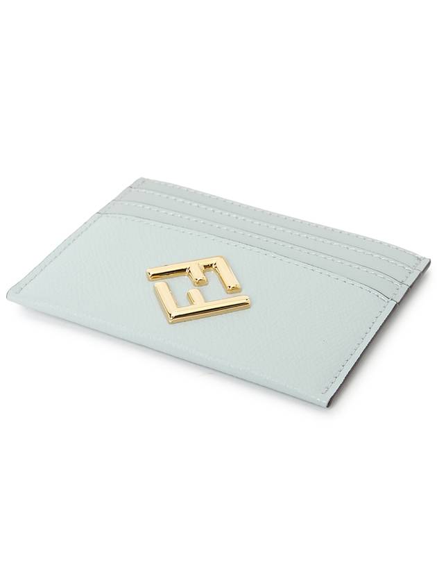 Fendi FF Diamond Card Wallet Light Blue
