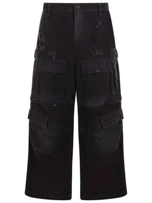 Balenciaga Cargo Straight Pants Black