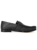 Fendi FF Square Leather Loafers Black