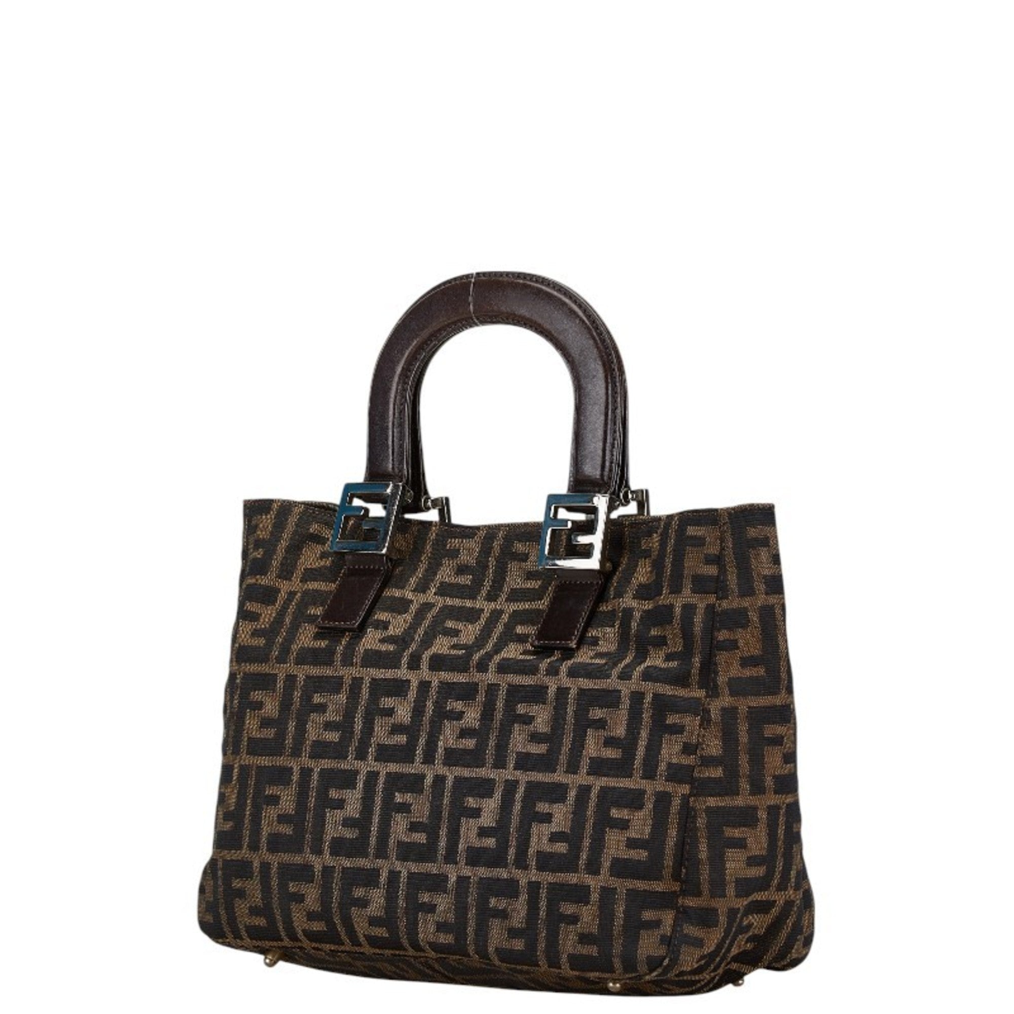 Fendi  Canvas Leather Tote Bag ()