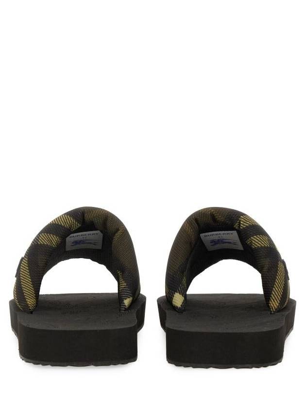 Burberry Check Trek Slippers Heath