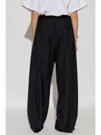 Balenciaga Balenciaga Trousers With Wool Finish, Women's, Black
