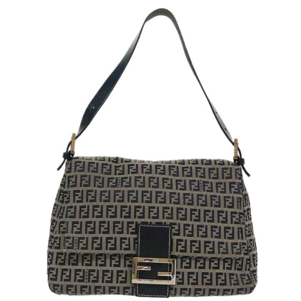 Fendi Mamma Baguette  Canvas Shoulder Bag ()
