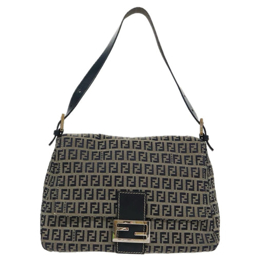 Fendi Mamma Baguette  Canvas Shoulder Bag ()