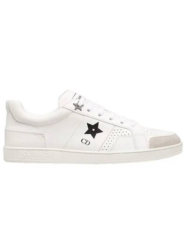 Star Leather Low Top Sneakers White Dior