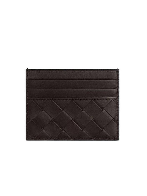 Bottega Veneta Intrecciato Leather Card Wallet Fondant