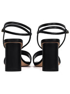 Dway Satin Sandal Heels Black Dior