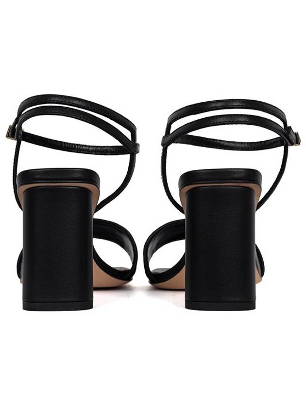 Dway Satin Sandal Heels Black Dior
