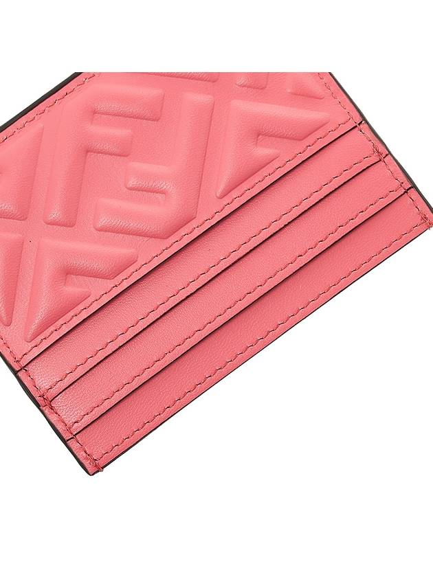 Fendi FF Baguette Flap Card Wallet Rosa