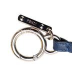 Fendi Pomponcham K Bag Cham Key Her Navy Brown Far  Fendi