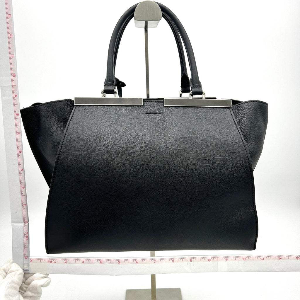 FENDI Vitello Dolce Shiny Nappa Petite 3Jours Tote Black LA14959