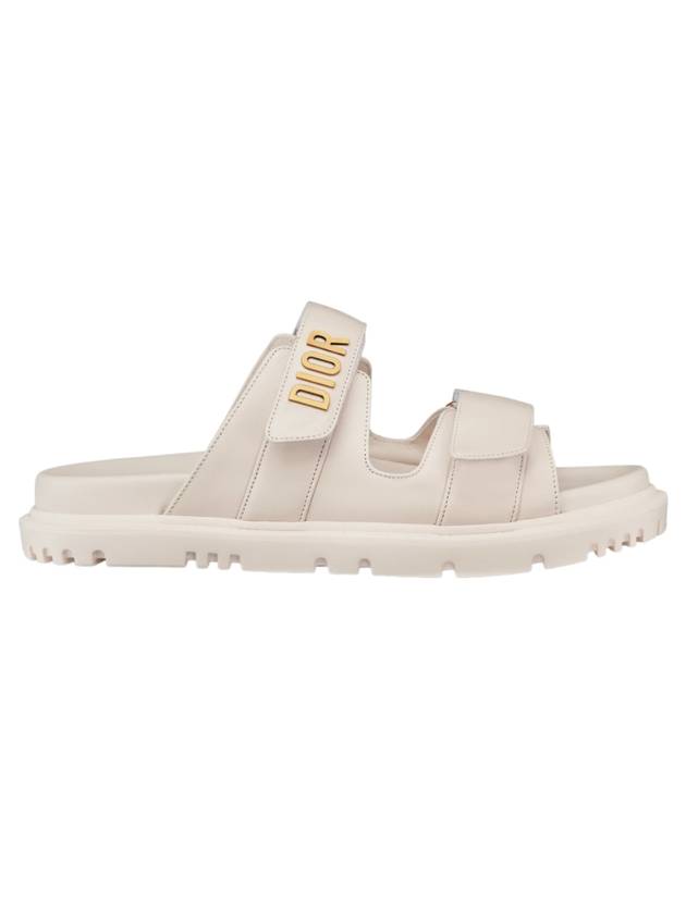 Act Logo Strap Slippers White Dior