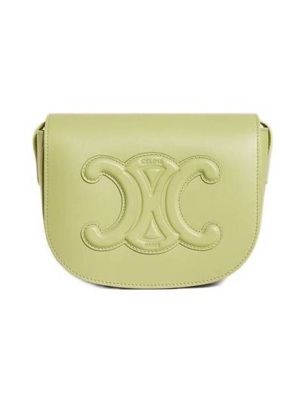 CELINE Folco Cuir Triomphe Calfskin Cross Bag Light Jade