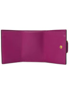 Fendi FF Baguette Flap Card Half Wallet Pink