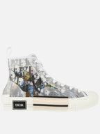 Oblique Canvas High Top Sneakers Dior