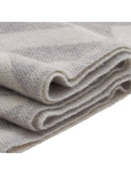 Fendi FF Motif Fringe Cashmere Scarf Light Grey